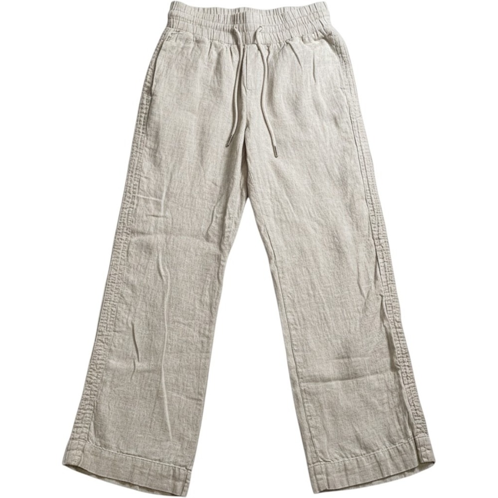 Quince 100% European Linen Wide Leg Pants Womens Small Flax Beige Minimalist